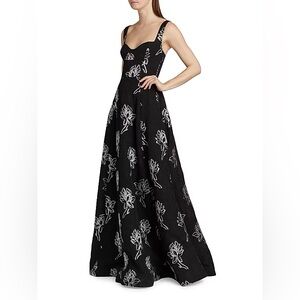 natalie maxi dress NATALIE MARTIN NICO LONG SLEEVE MAXI WITH SASH FLEUR de LIS Black FLUER BLK / XS
